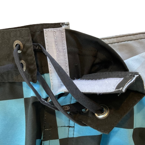 NWOT Atama Shorts Boardshorts Men’s 34-35 Blue Checkered MMA Jiu Jitsu Brazil - Picture 7 of 14